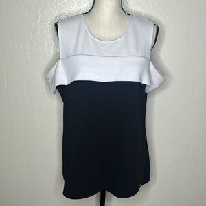 Calvin Klein white and black tank top